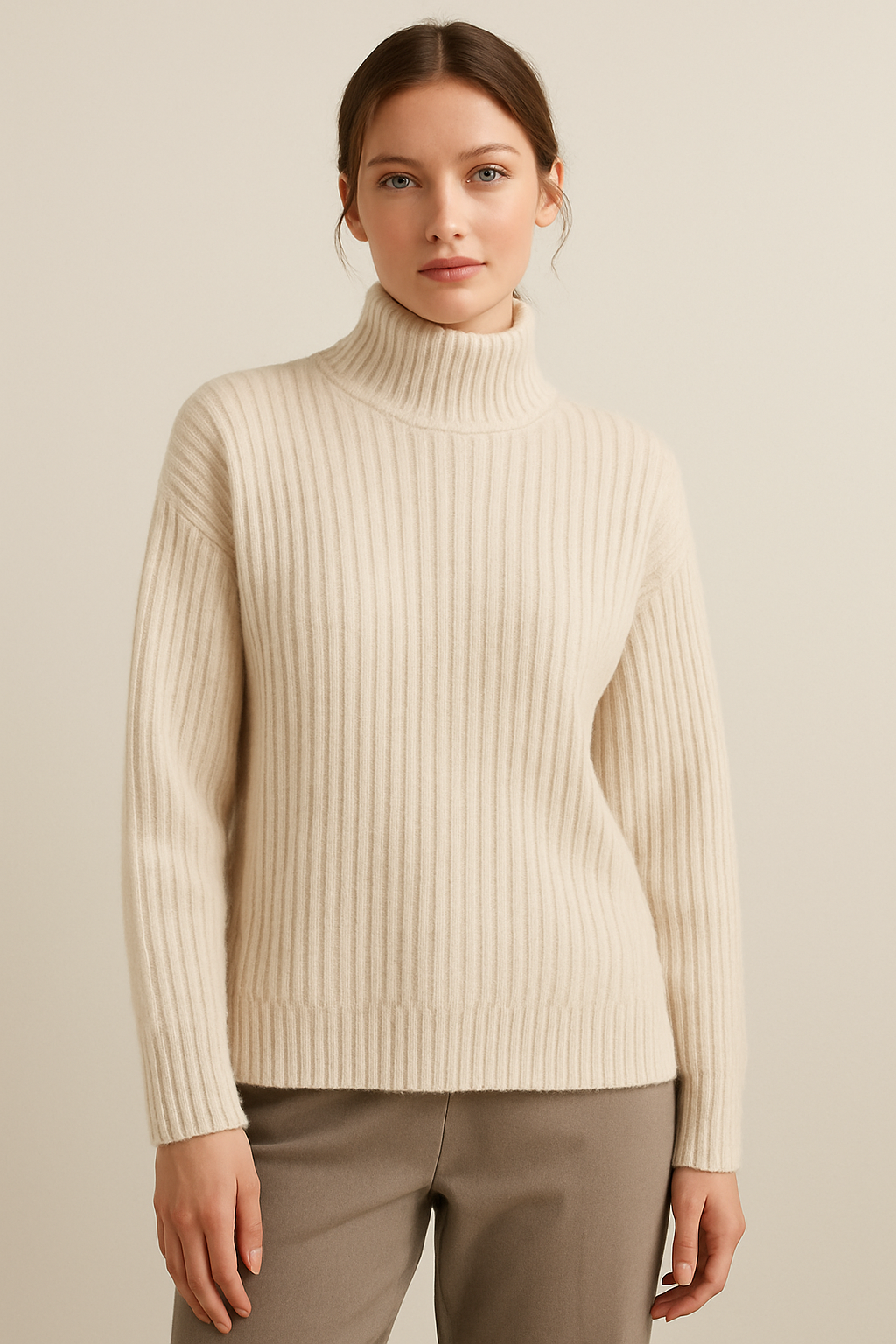 Luxurious Ribbed Knit Jumper for All Seasons